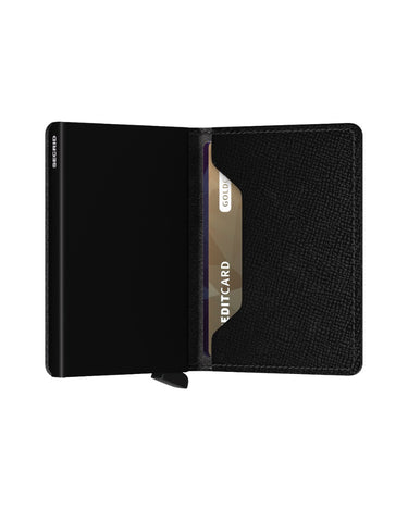 PORTE-FEUILLE SLIMWALLET CRISPLE NOIR NOIR