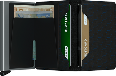 PORTE-FEUILLE SLIMWALLET OPTICAL NOIR NOIR