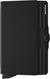 PORTE-FEUILLE TWINWALLET MATTE NOIR NOIR