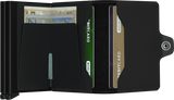 PORTE-FEUILLE TWINWALLET MATTE NOIR NOIR