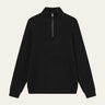 PULL DEMI ZIP HOMME NOIR NOIR