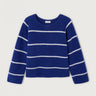 PULL FEMME AMPLE ML COL BATEAU BLEU ROYAL BLEU ROYAL