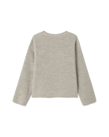 PULL FEMME AMPLE ML CR BEIGE BEIGE