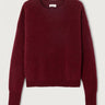 PULL FEMME AMPLE ML CR BORDEAUX BORDEAUX