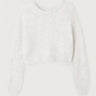 PULL FEMME AMPLE ML CR GRIS GRIS