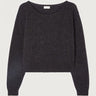 PULL FEMME BOULE ML COL BATEAU NOIR NOIR