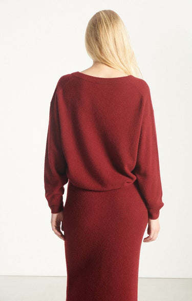 PULL FEMME BOULE ML CV BORDEAUX BORDEAUX