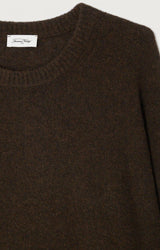 PULL FEMME OUITY CHOCO CHINE CHOCO CHINE