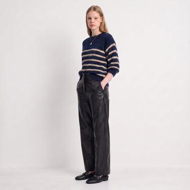 Pull Artlove Dado rayé marine