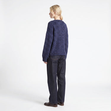Pull Artlove Lunisse maille chinée bleu – vue 4