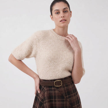 Pull Artlove Lycie manches ballon beige – vue 2