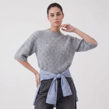 Pull Artlove Lycie manches ballon gris – vue 4