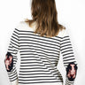PULL FEMME PULLHOFV ÉCRU/MARINE ÉCRU/MARINE