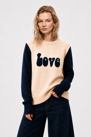 PULL FEMME LOVE MARINE MARINE
