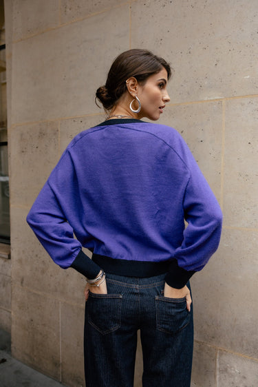 PULL FEMME PEIO BI-COLOR PURPLE PURPLE
