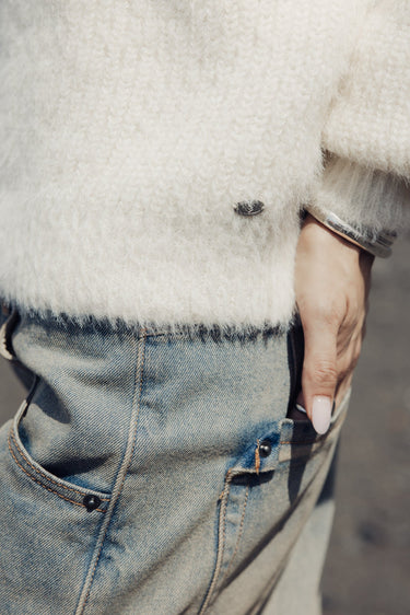 PULL FEMME PERIA RIB BIRCH BIRCH