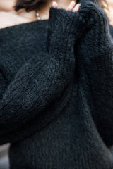 PULL FEMME PERIA RIB NOIR NOIR
