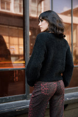 PULL FEMME PERIA RIB NOIR NOIR