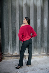 PULL FEMME PERIA RIB ROSE ROSE