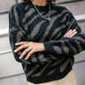 PULL FEMME PHELIX ZEBRA NOIR NOIR