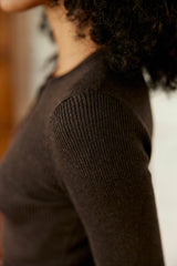 PULL FEMME MALICE MARRON MARRON