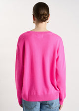 PULL FEMME MAPOUPY ROSE FLUO ROSE FLUO