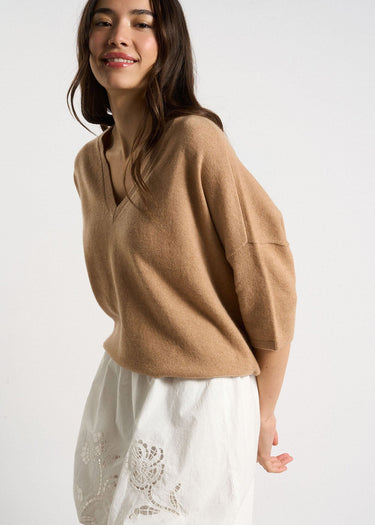 PULL FEMME MARTINETTIE CAMEL CAMEL