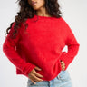 PULL FEMME ROUGE ROUGE