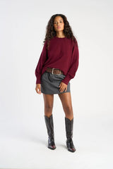 PULL FEMME ROUGE ROUGE