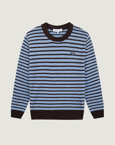 PULL FEMME CHOISEUL MINI PATCH COEUR BLEU BLEU