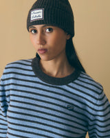 PULL FEMME CHOISEUL MINI PATCH COEUR BLEU BLEU