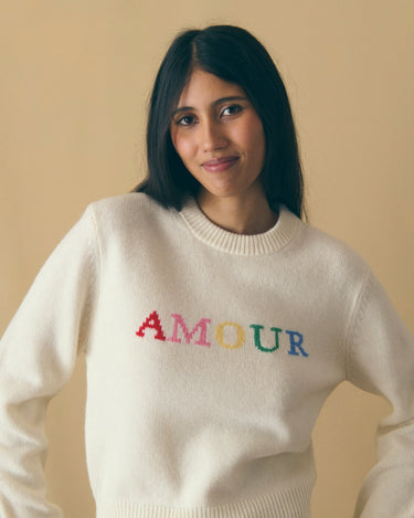 PULL FEMME FORMIGE AMOUR BLANC BLANC