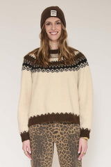 Pull MKT Studio Keone jacquard nordique naturel