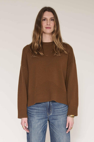 Pull MKT Studio Koka ample laine mérinos noisette