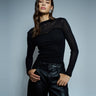 PULL FEMME TULLE NOIR NOIR