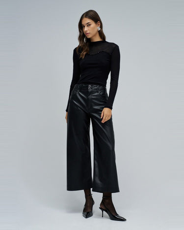 PULL FEMME TULLE NOIR NOIR