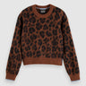 PULL FEMME FUZZY JACQUARD MARRON MARRON