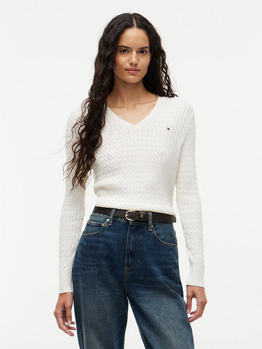 PULL FEMME CO CABLE FINE GG V-N IVOIRE IVOIRE