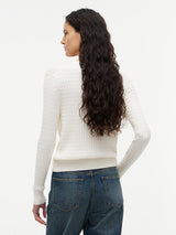 PULL FEMME CO CABLE FINE GG V-N IVOIRE IVOIRE