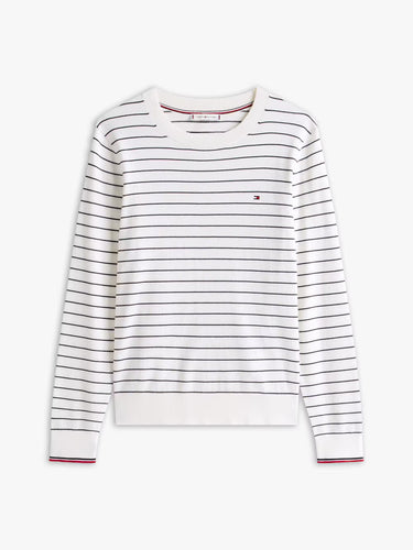 PULL FEMME CO JERSEY STITCH LS ECRU ECRU