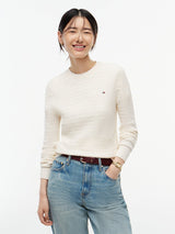 PULL FEMME COTTON MINI CABLE SW IVOIRE IVOIRE