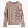 PULL FEMME SOFT WOOL CABLE GRIS GRIS