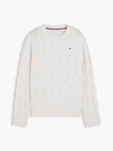 PULL FEMME SOFT WOOL CABLE IVOIRE IVOIRE