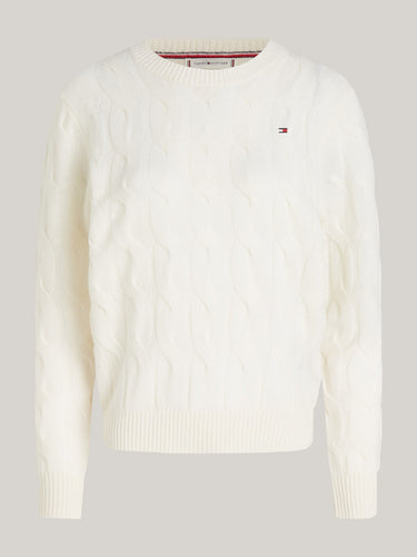 PULL FEMME SOFT WOOL CABLE IVOIRE IVOIRE