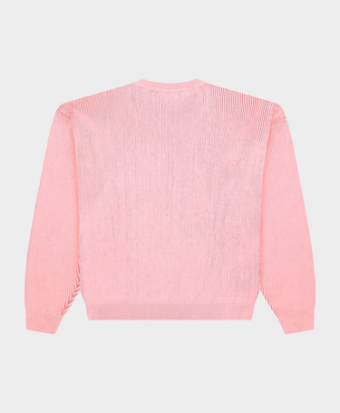 PULL HOMME RIBBED KNIT ROSE ROSE