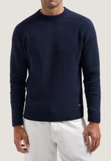 PULL HOMME LYLE CREWNECK MARINE MARINE