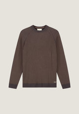 PULL HOMME LYLE CREWNECK MARRON MARRON