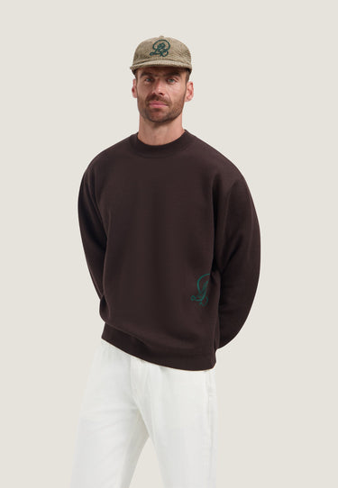 PULL HOMME PERCY MOCKNECK MARRON MARRON