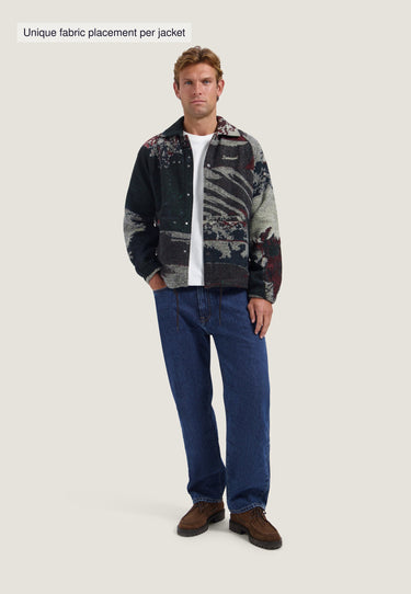 PULL HOMME SAWYER GOLF JACQUARD VERT VERT