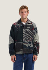 PULL HOMME SAWYER GOLF JACQUARD VERT VERT